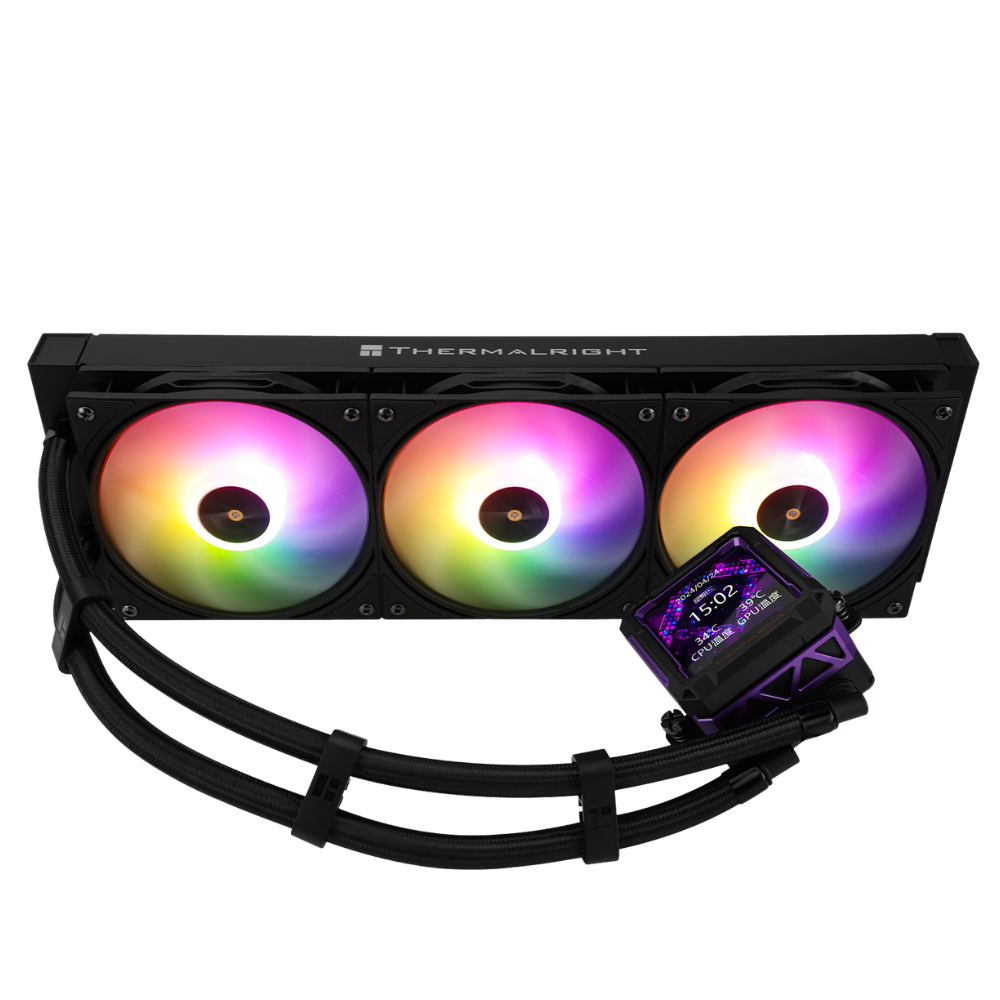 Thermalright Frozen Warframe Pro 360 Black ARGB | 360mm AIO Liquid Cooler with LCD - 814256017862 - Vektra Computers LLC