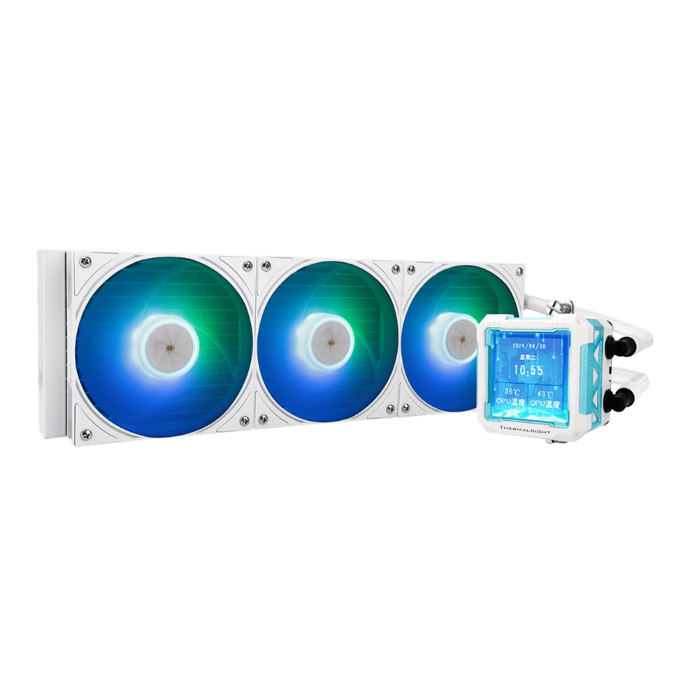 Thermalright Frozen Warframe Pro 360 White ARGB | 360mm AIO Liquid Cooler with LCD - 814256017879 - Vektra Computers LLC