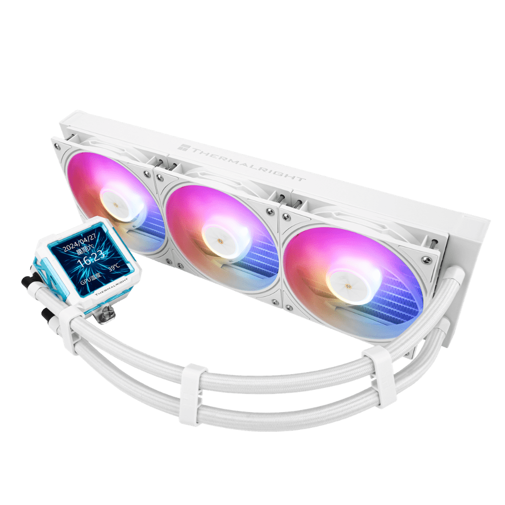 Thermalright Frozen Warframe Pro 360 White ARGB | 360mm AIO Liquid Cooler with LCD - 814256017879 - Vektra Computers LLC