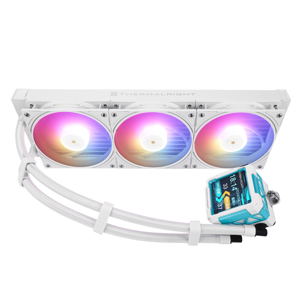 Thermalright Frozen Warframe Pro 360 White ARGB | 360mm AIO Liquid Cooler with LCD - 814256017879 - Vektra Computers LLC