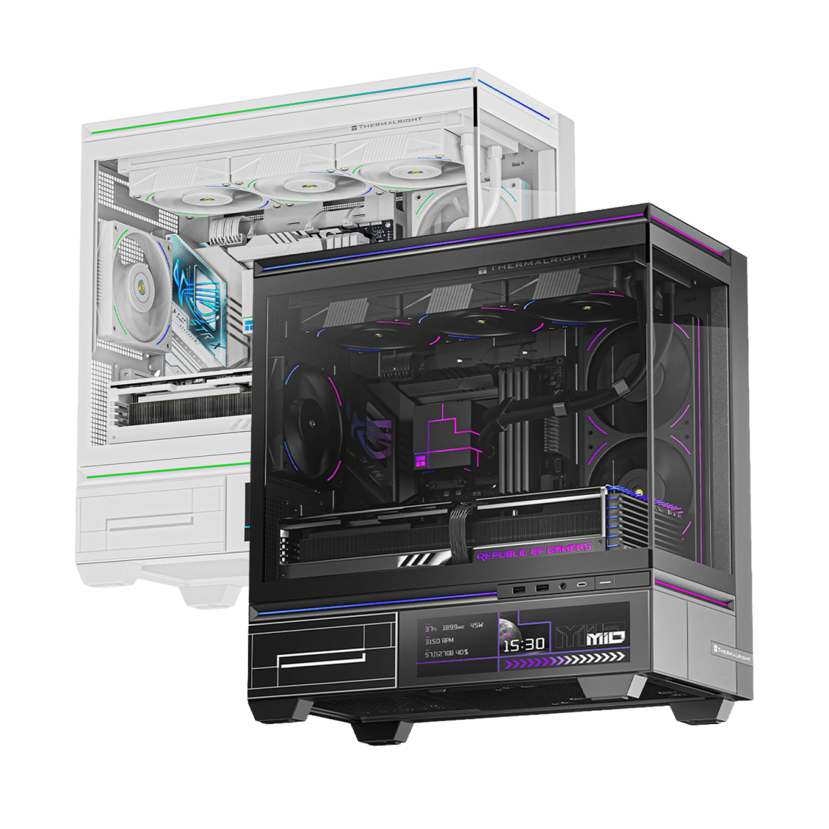 Thermalright TL-M10 Vision | mATX Chassis with LED Screen - 814256023757 - Vektra Computers LLC