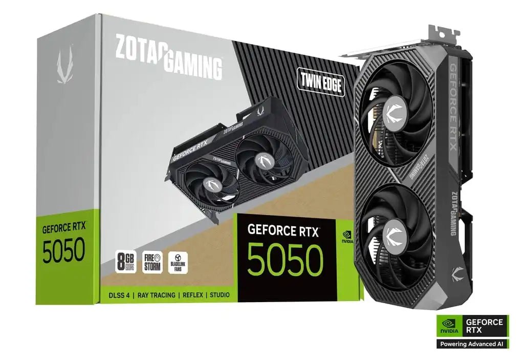 ZOTAC GAMING GEFORCE RTX 5050 TWIN EDGE 8GB GDDR6 Graphic Card | ZT - B50500E - 10M - Vektra Computers LLC