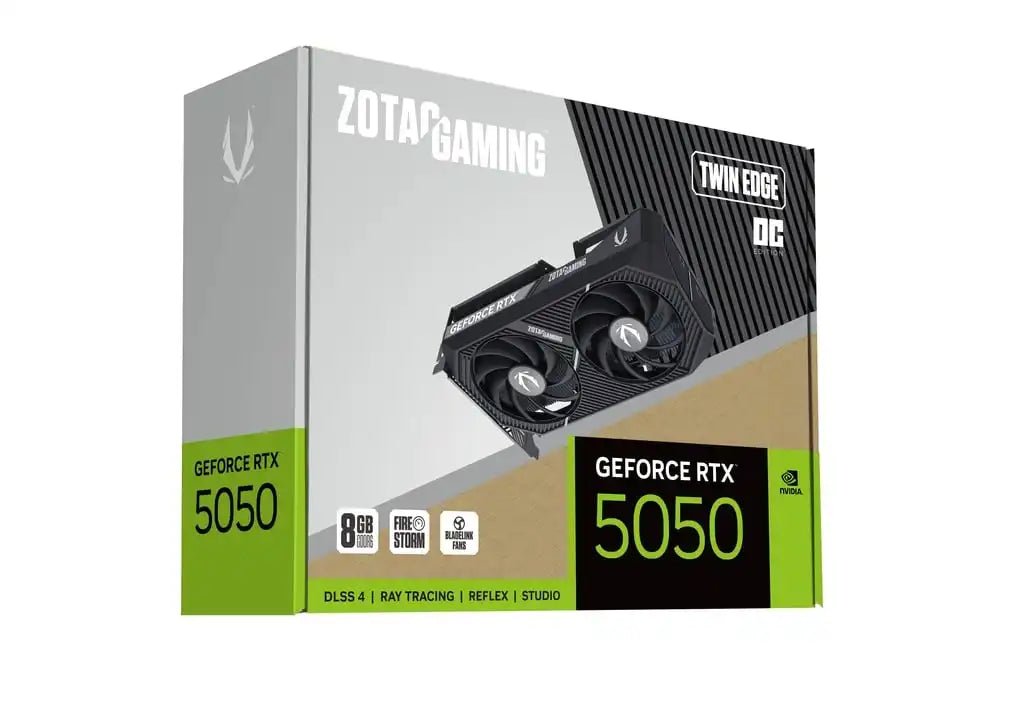 ZOTAC GAMING GEFORCE RTX 5050 TWIN EDGE OC 8GB GDDR6 Graphic Card | ZT - B50500H - 10M - Vektra Computers LLC