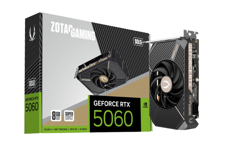 ZOTAC GAMING GeForce RTX 5060 SOLO Graphic Card | ZT - B50600G - 10L - 8886307700827 - Vektra Computers LLC