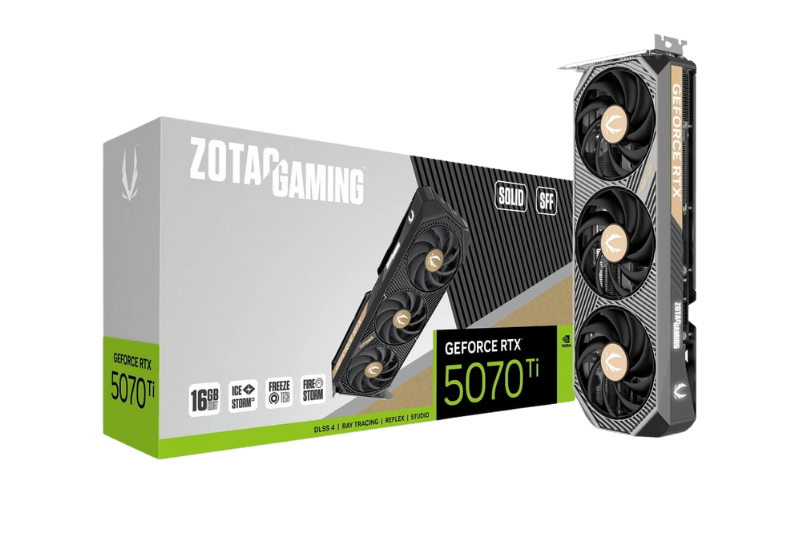 ZOTAC GAMING GeForce RTX 5070 Ti SFF 16GB Graphics Card | ZT - B50710D3 - 10P - 8886307700797 - Vektra Computers LLC