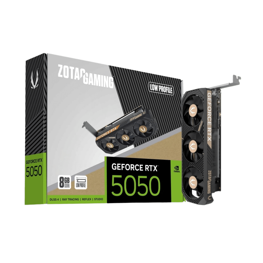 ZOTAC GeForce RTX 5050 8GB Low Profile Graphics Card - 8886307702029 - Vektra Computers LLC