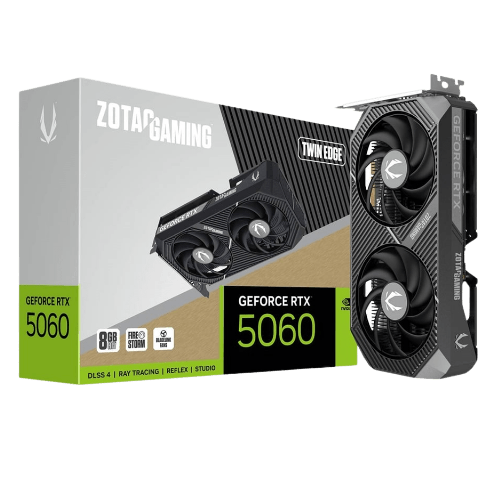 ZOTAC GeForce RTX 5060 8GB Twin Edge Graphics Card - 8886307701534 - Vektra Computers LLC