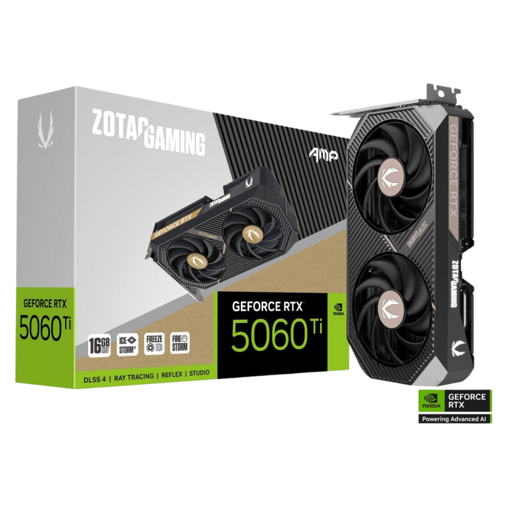ZOTAC GeForce RTX 5060Ti 16GB AMP Graphics Card - 8886307700520 - Vektra Computers LLC