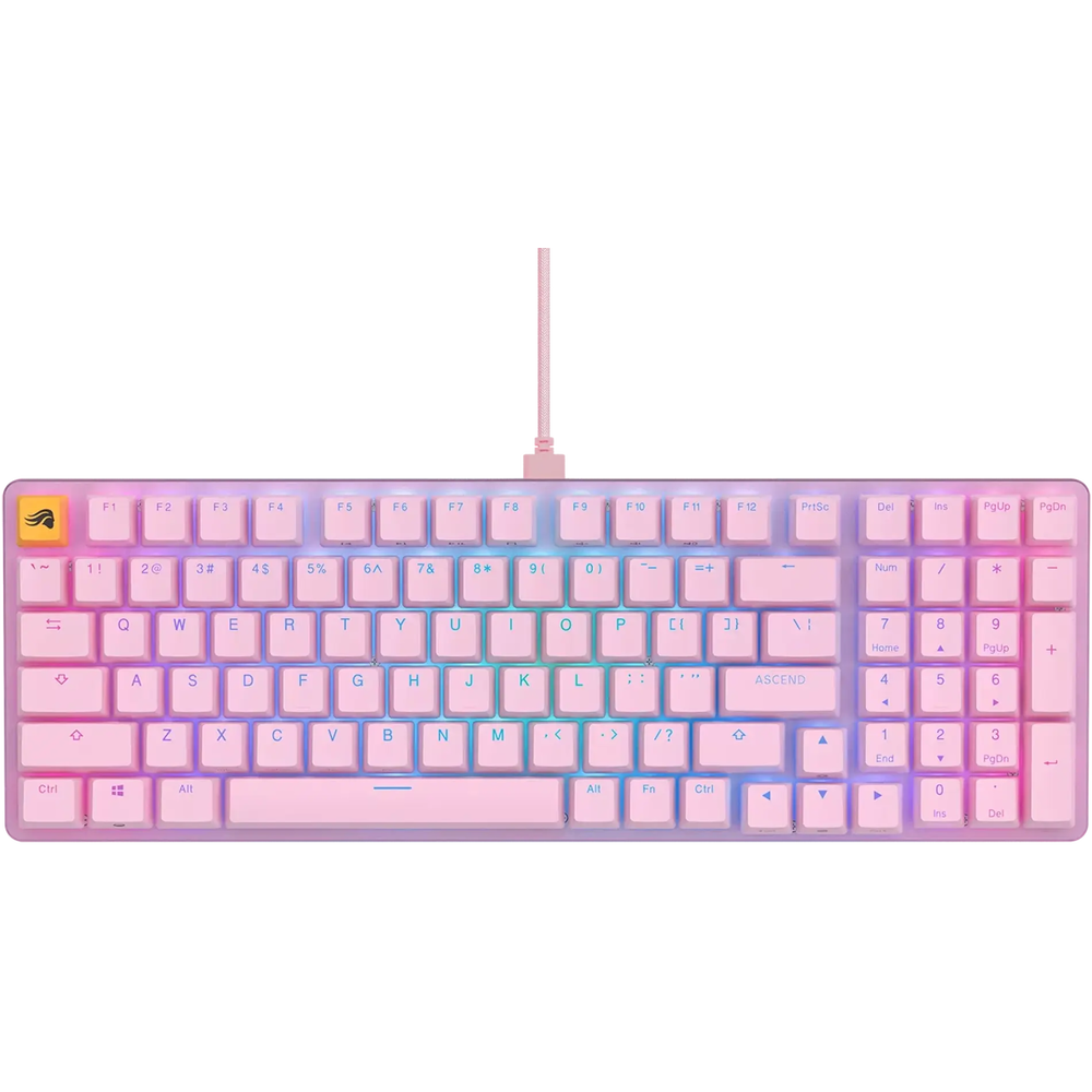 Glorious GMMK2 Full Size Pink (Pre-Built) RGB Mechanical Gaming Keyboard