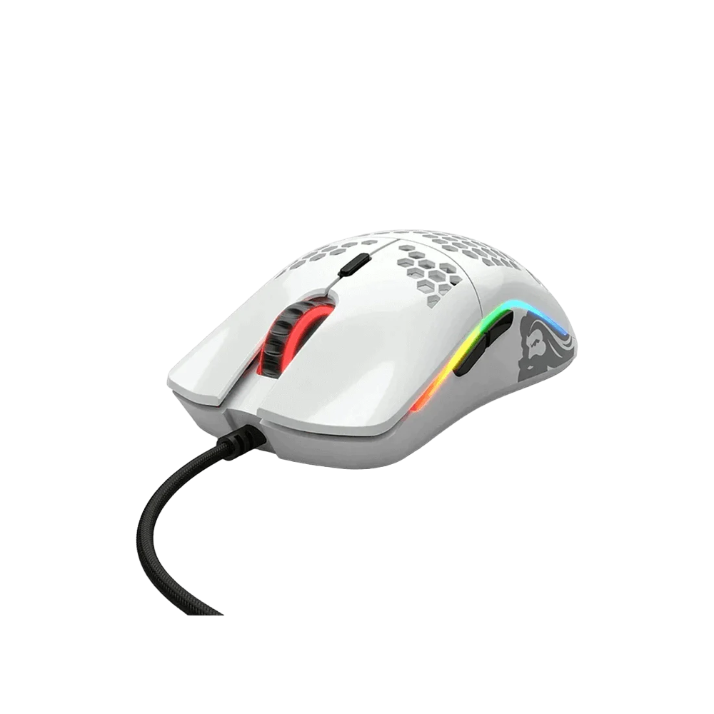 Glorious Model O Minus Glossy White RGB Gaming Mouse