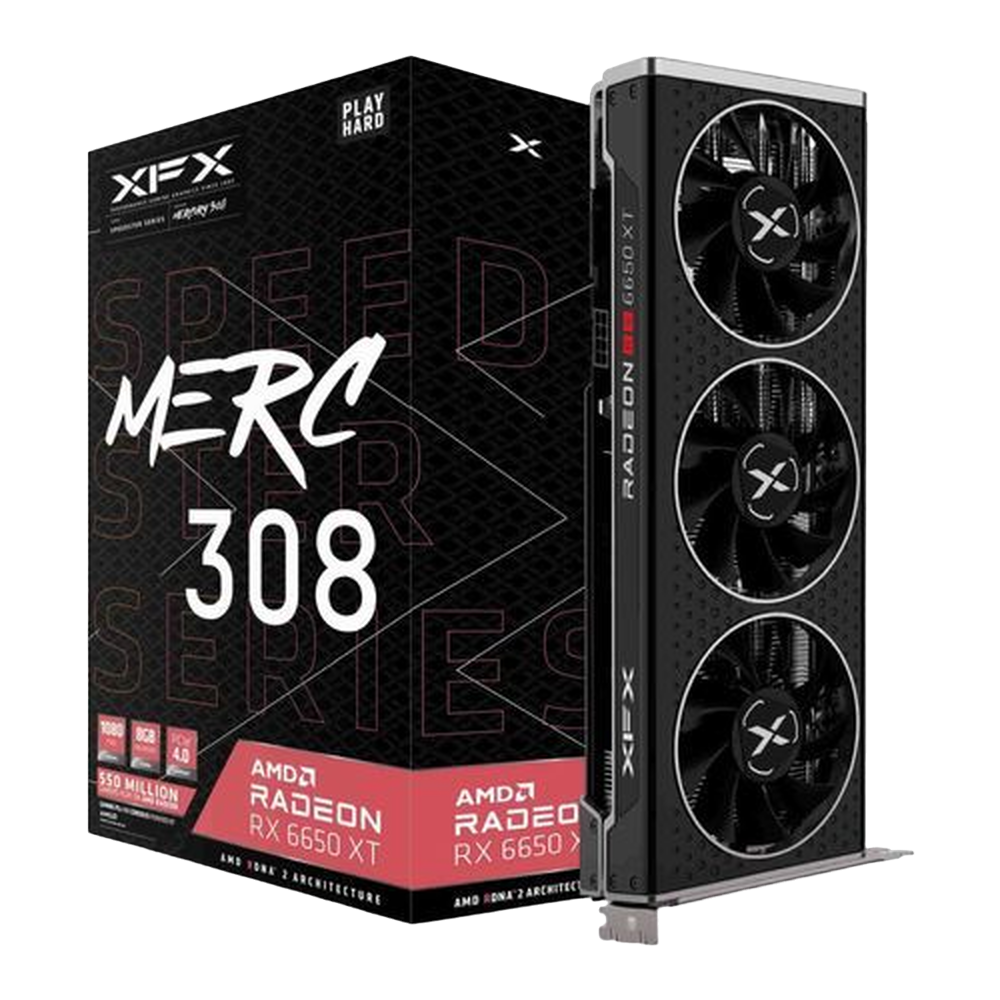 XFX Speedster MERC 308 Radeon RX 6650 XT Black 8GB Graphics Card