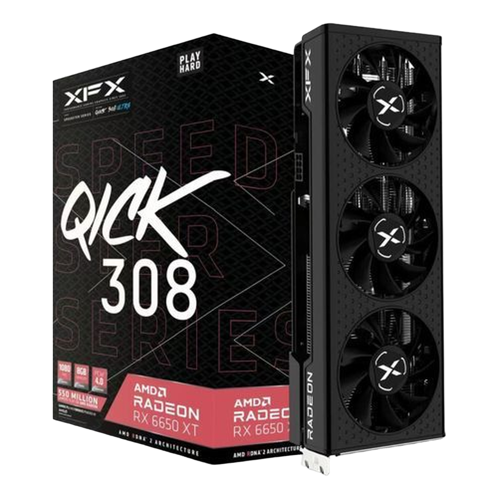 XFX Speedster QICK 308 Radeon RX 6650 XT Ultra 8GB Graphics Card
