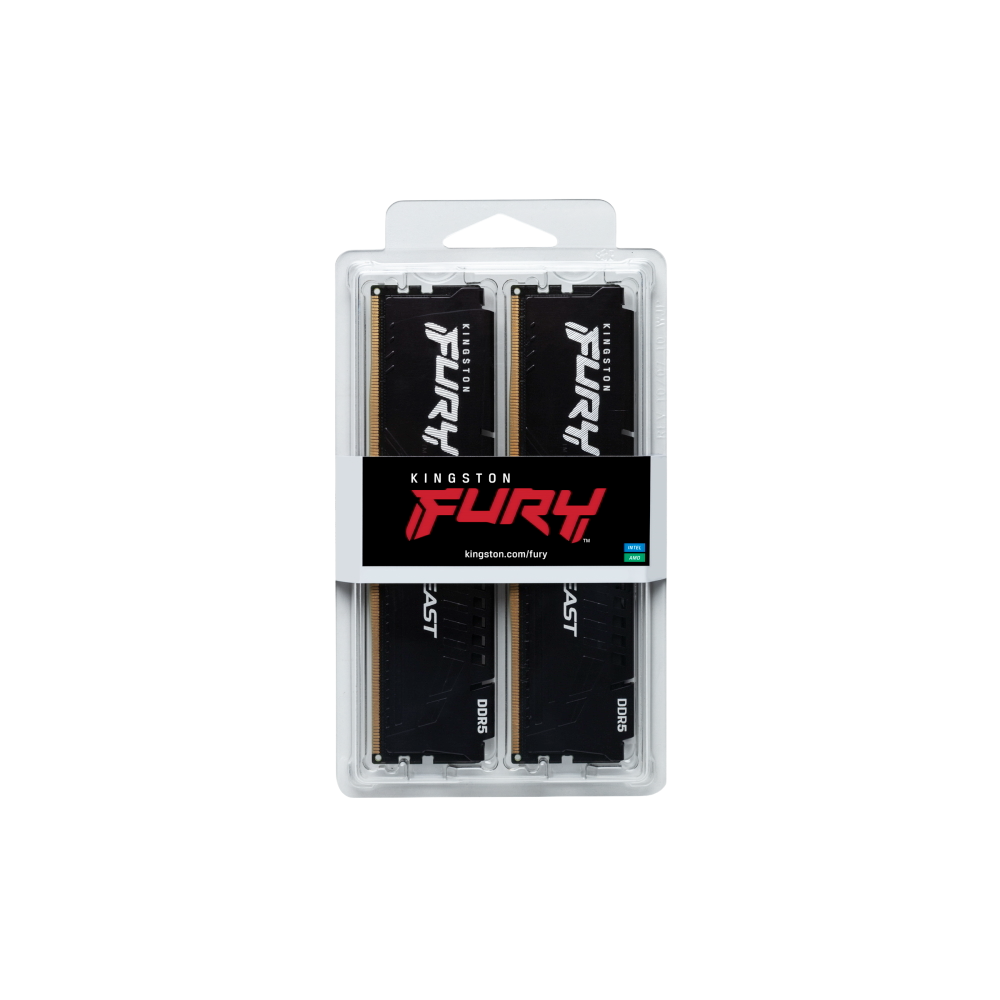 Kingston Fury Beast 32GB (16GBx2) DDR5 5200MHz Desktop Memory