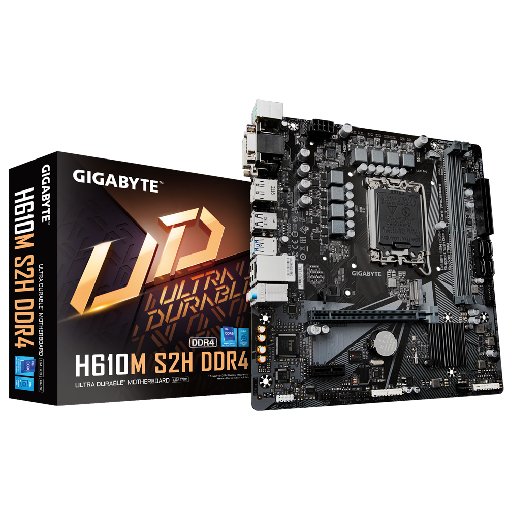Gigabyte H610M S2H DDR4 Intel Motherboard | H610M-S2H-V2-DDR4 |
