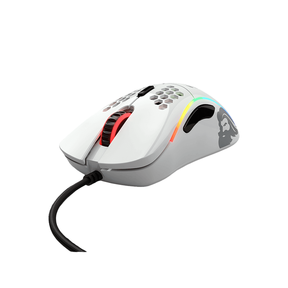 Glorious Model D Glossy White RGB Gaming Mouse