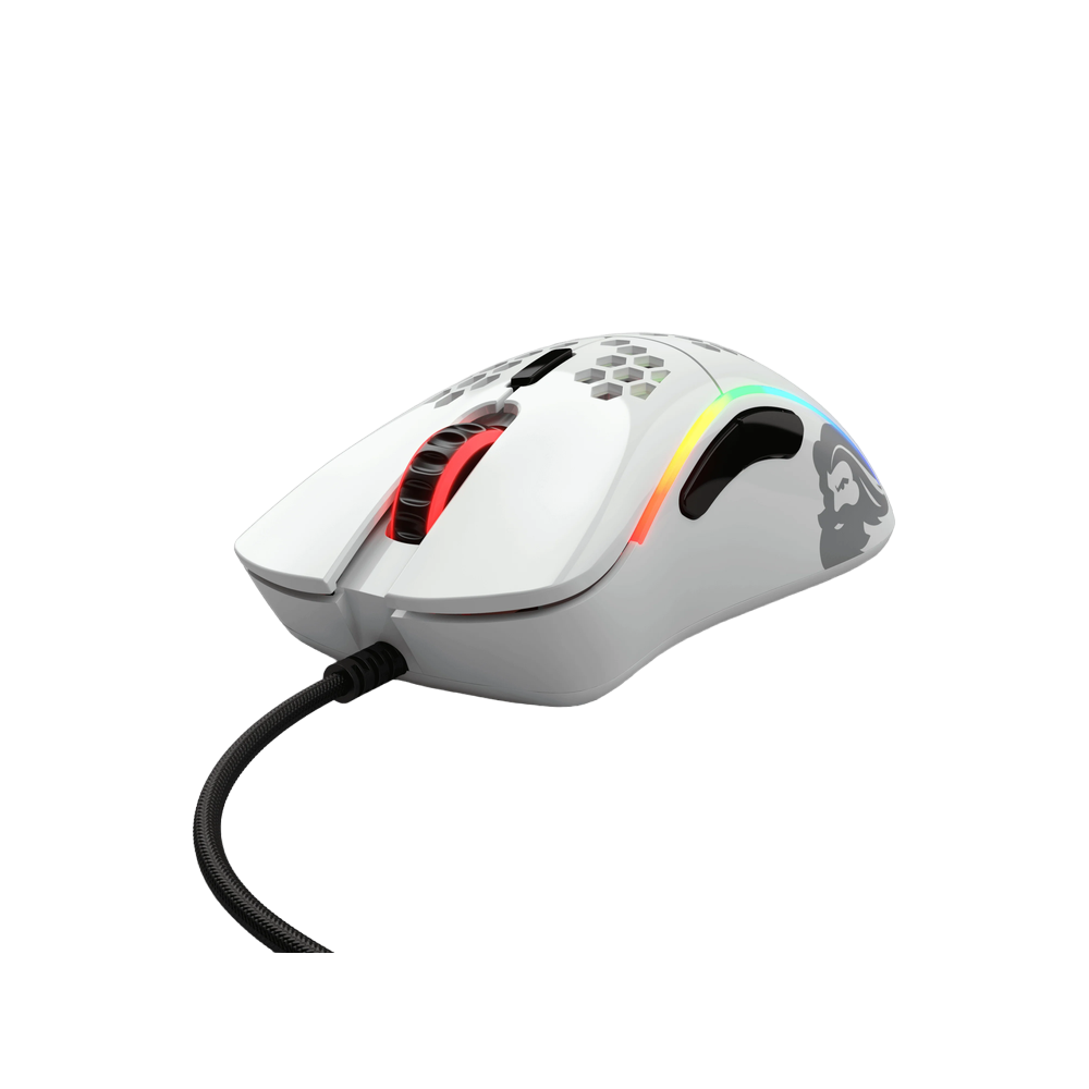 Glorious Model D Minus Glossy White RGB Gaming Mouse