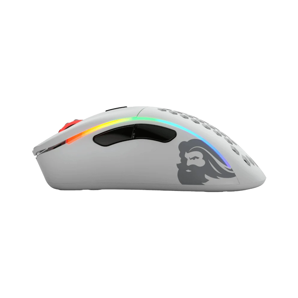 Glorious Model D Minus Wireless Matte White RGB Gaming Mouse