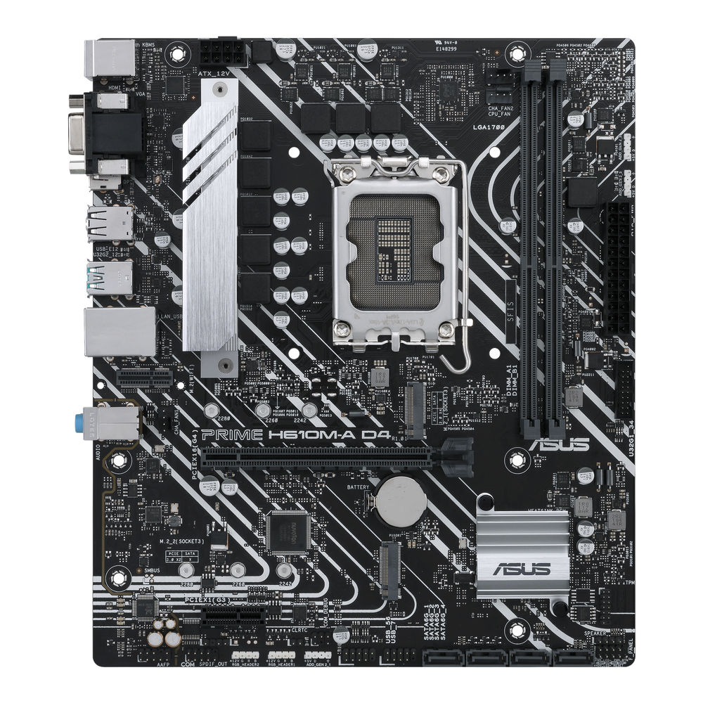 Asus Prime H610M-A D4-CSM Intel Motherboard | 90MB19P0-M0EAYC |