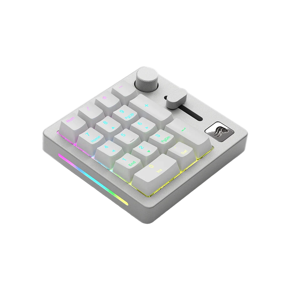 Glorious GMMK Numpad White Slate (Pre-Built) Wireless RGB Mechanical Gaming Keyboard