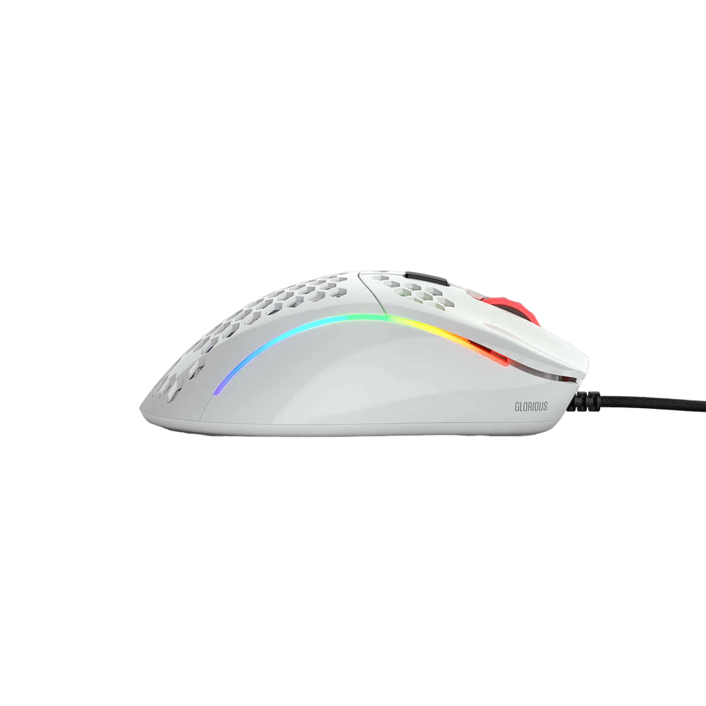 Glorious Model D Minus Glossy White RGB Gaming Mouse