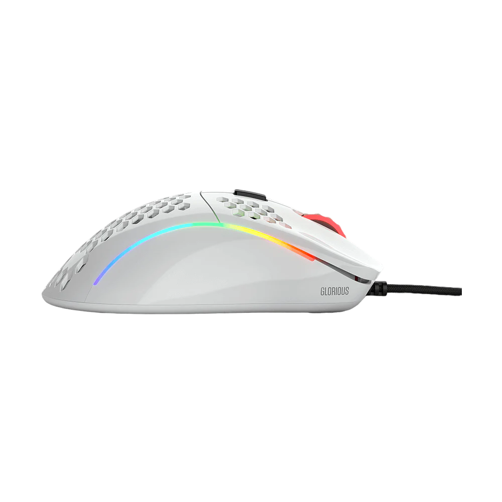 Glorious Model D Glossy White RGB Gaming Mouse