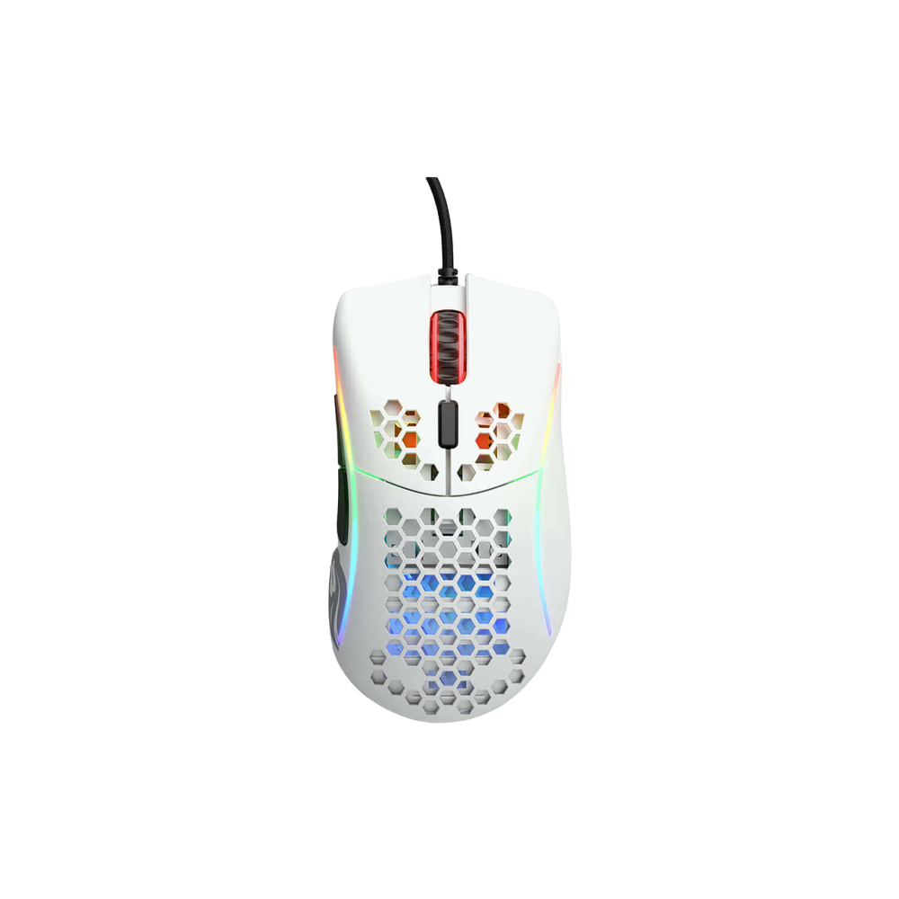 Glorious Model D Minus Matte White RGB Gaming Mouse